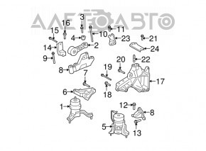 Front Engine Mount Bracket Lexus ES350 07-12