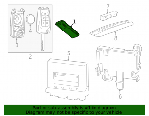 Keyless Antenna Buick Encore 17-20 Rear