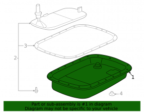 Automatic transmission pan BMW 1 E82 08-13 3.0, 3.0T
