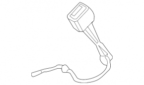 Driver's seat belt latch VW Taos 22-25