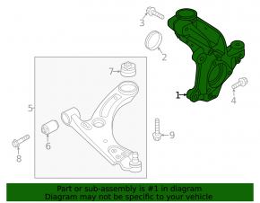 Front left axle Volvo XC40 19-25
