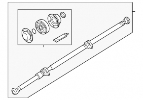 Driveshaft driveshaft Volvo XC60 18-24