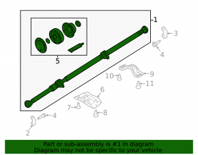 Driveshaft driveshaft Volvo XC60 18-24