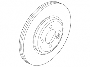 Brake disc front left Mini Cooper Clubman R55 07-14