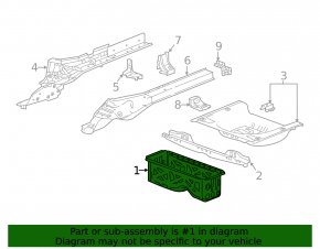 Battery tray metal Chevrolet Cruze 16-