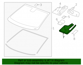 Chevrolet Bolt EV 17-23 Interior Mirror Cover for Camera