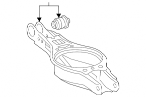 Lower arm under spring rear right Toyota Camry v70 18-24 FWD