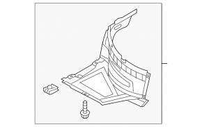 Front left fender liner for Audi A6 C7 12-15 pre-restyling