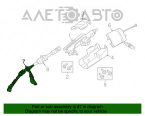 Steering cardan shaft Dodge Durango 11-15