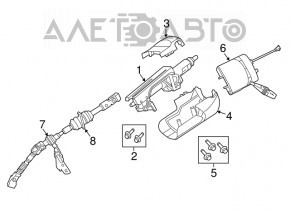 Steering cardan shaft Dodge Durango 11-15