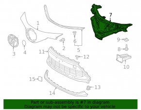 Toyota C-HR 20-21 Turkey built radiator grille base