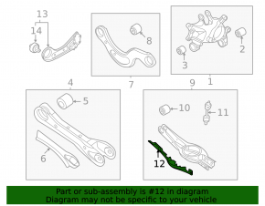 Lower control arm spring pad, rear right, Hyundai Tucson 22-25 2.5 AWD