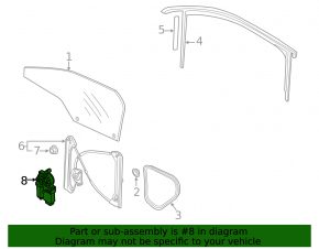 Front right window lift motor VW Passat b7 12-15 USA