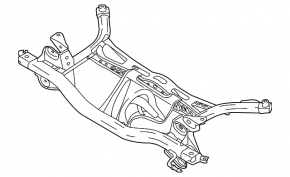 Subframe rear Audi A3 8V 15-19 FWD