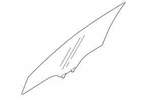 Front left door glass for Subaru Outback 10-14