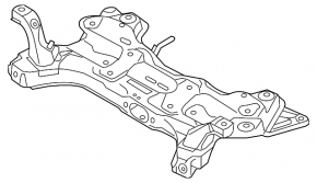 Front subframe Hyundai Veloster 12-17