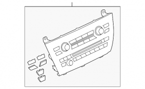 Climate control BMW X5 F15 14-18 with heating