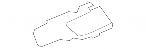 Right dashboard air duct deflector BMW X5 G05 24-26 black with chrome