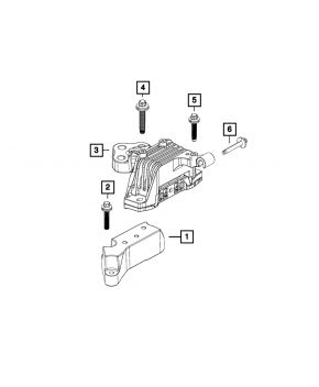 Engine mount left Chrysler 200 15-17 3.6