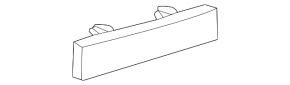 Rear bumper reflector left VW Touareg 11-14