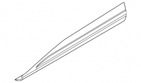 Lower front left door trim panel for Nissan Rogue 2021-26 JP built with chrome
