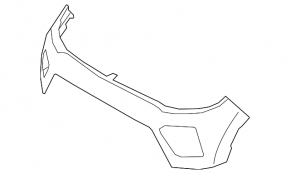 Front bumper upper part Kia Soul 20-22