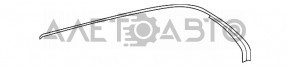 Upper rear right door molding for Mercedes W167 GLE 350 450 20-24, chrome with glass seal, scratched
