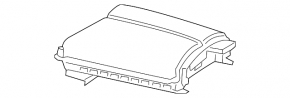 Mercedes C-class W205 15-18 center console armrest, black leather, with backlight