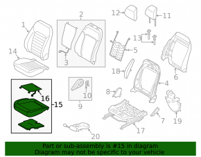 Passenger presence sensor for Ford Fusion mk5 13-no airbag