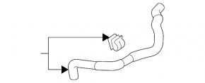 Cooling pipe Lexus CT200h 11-17