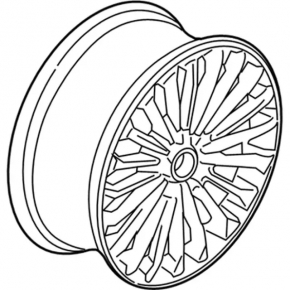 Wheel disk R18 5*108 Ford Fusion mk5 17-18 type 7, curb