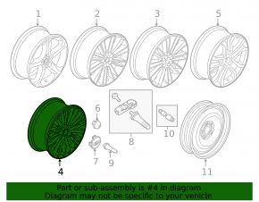 Wheel disk R18 5*108 Ford Fusion mk5 17-18 type 7, curb