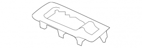 Black shifter cover for the Ford Escape MK3 17-19