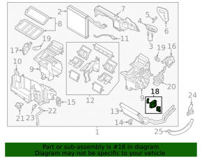 Actuator motor heater drive Mazda 6 13-21