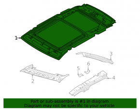 Lincoln Corsair 20-26 metal roof without sunroof