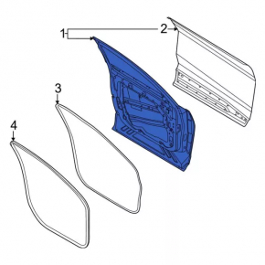Door bare front left Ford Mustang Mach-E 21-23