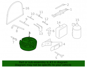 Foam tool holder for Porsche Cayenne 24-26