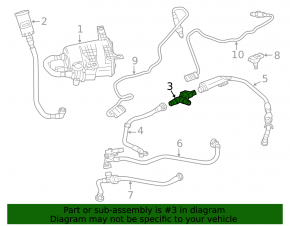 Fuel tank ventilation valve BMW X3 G01 18-21