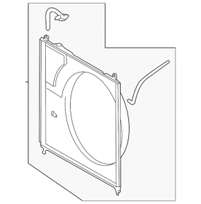 Lexus LX570 08-21 radiator shroud diffuser