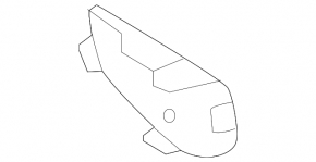 Mercedes W167 GLE 350 450 20-24 Rear Bumper Tow Hook Cap Lower Part, AMG Pack