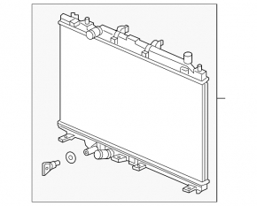 Radiator cooling water Honda HR-V 16-22 KOYORAD Japan