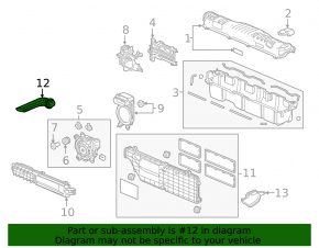 Air duct VVB right Honda Insight 19-22