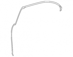Mercedes W221 outer rear left door seal