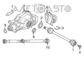 BMW X3 G01 18-24 54k rear differential with cover