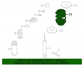 Rear left spring BMW X3 E83 03-10