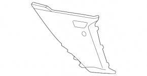 Left front bumper trim for Lexus RZ 23-26