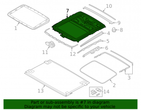 Hatch mechanism frame BMW 5 G30 17-23