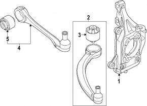 Lower front right control arm Kia EV9 24-25