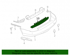 Subaru B9 Tribeca 06-07 Rear Bumper Absorber