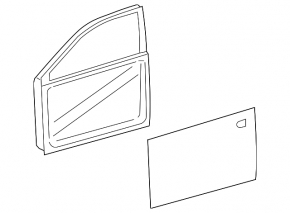 Door assembly front left Toyota Avalon 13-18